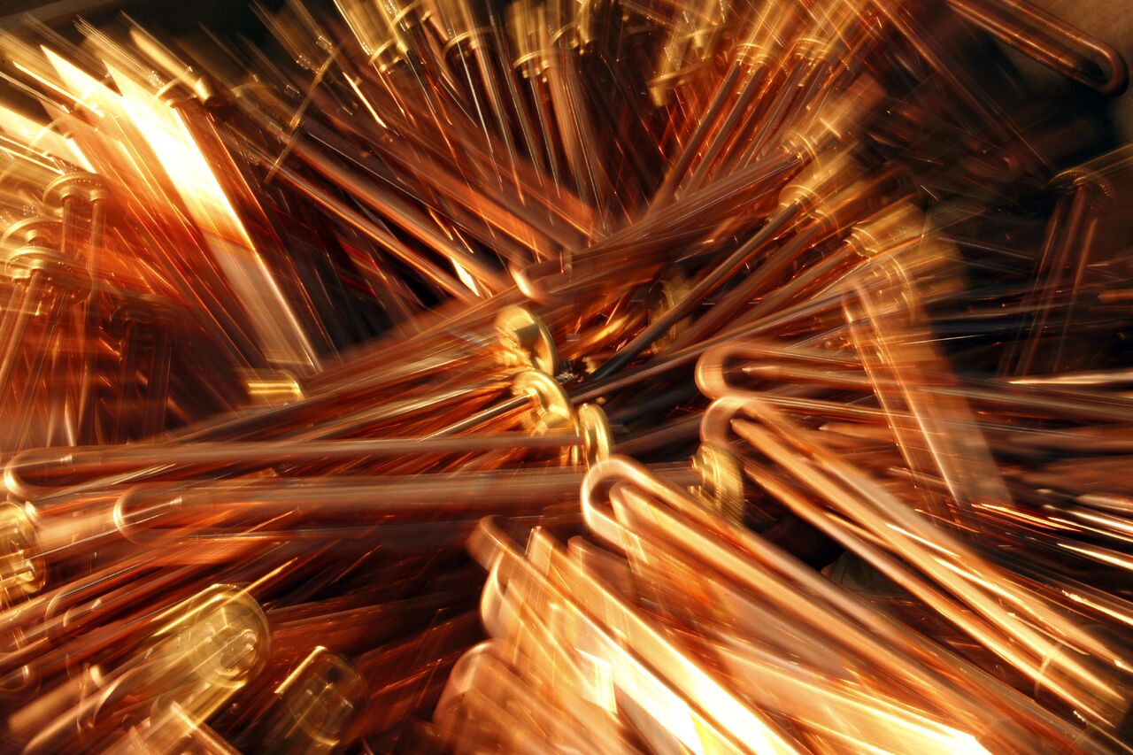 Copper pieces of components