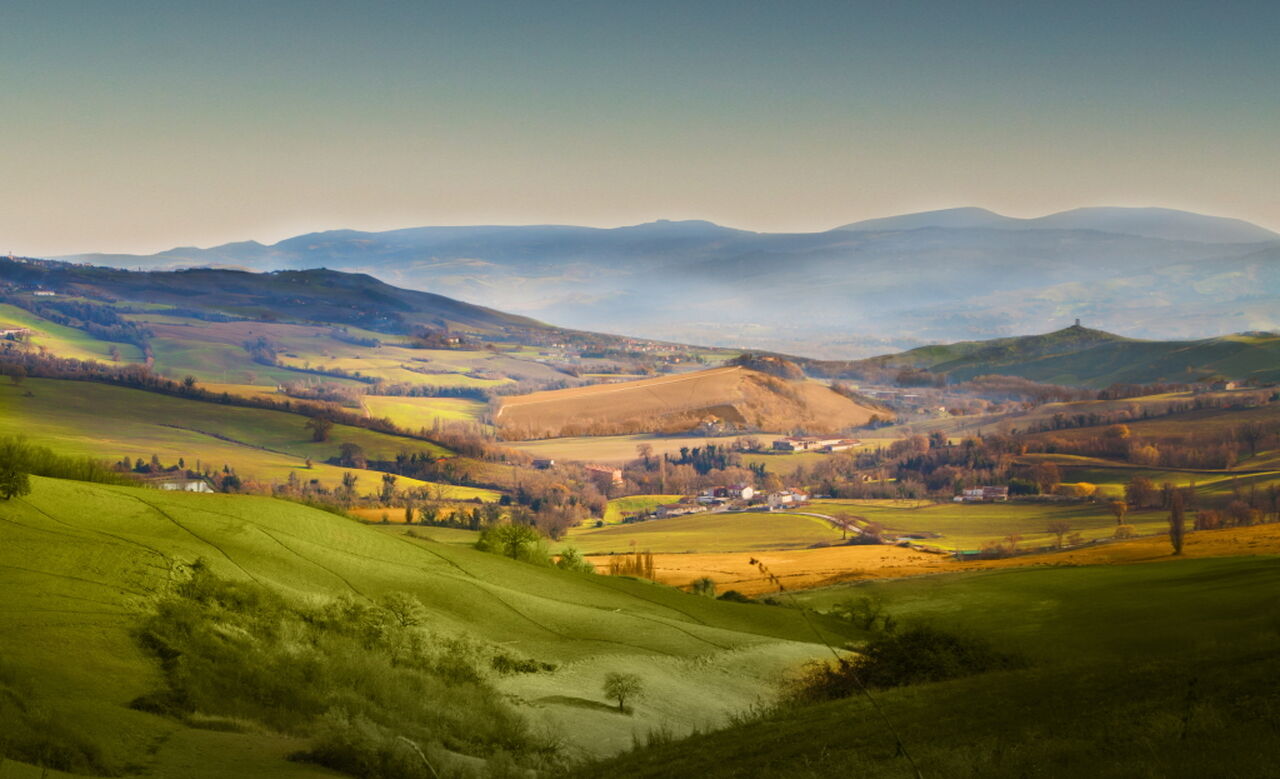 Hills in the marche regiorn