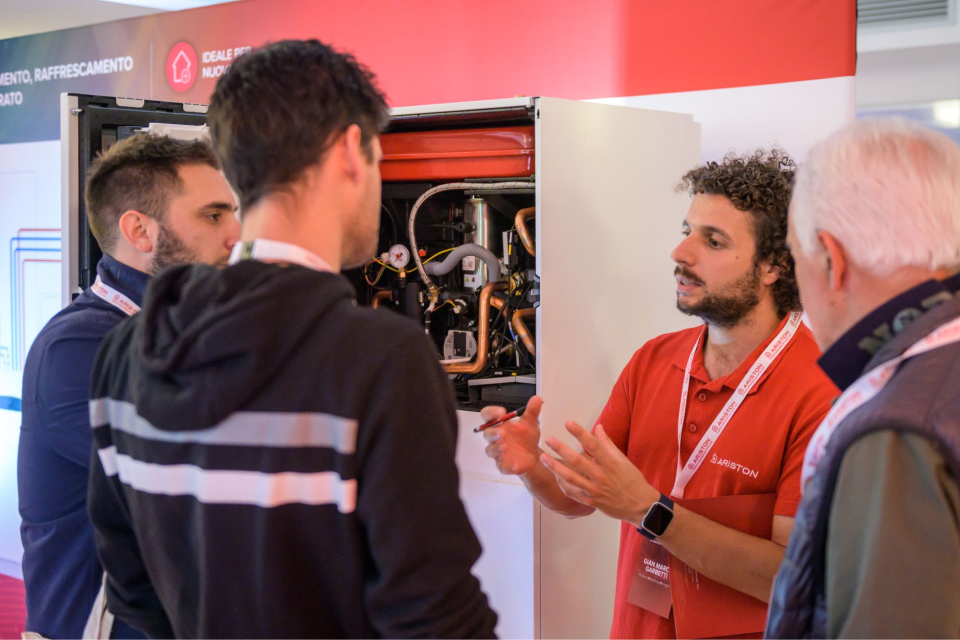 People sharing ideas with training supervisor